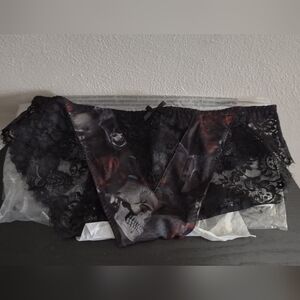 Killstar Wild Rose Mesh Panty Size Large - Brand New